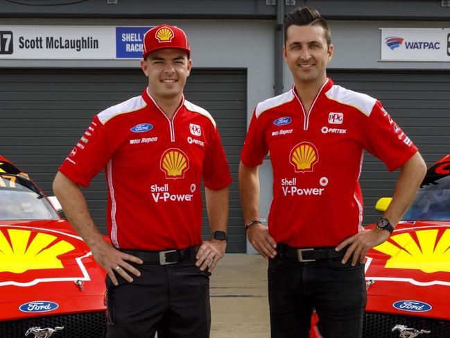 Scott McLaughlin (left) and Fabian Coulthard have both re-signed with DJR Team Penske.