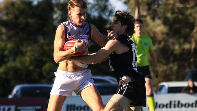 The Dockers surged with 10 goals to six in the second half. Picture: Davis Harrigan