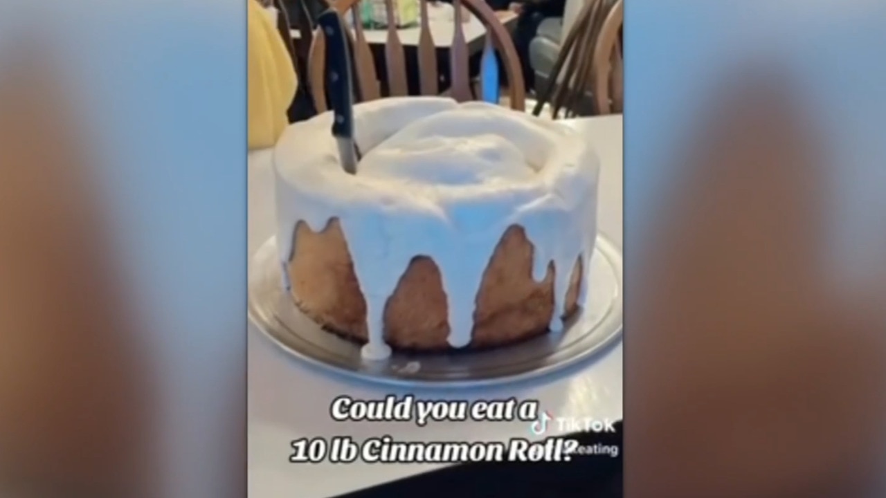 Viral TikTok Video 'The Bear Roll' Shows 10-Pound Cinnamon Roll