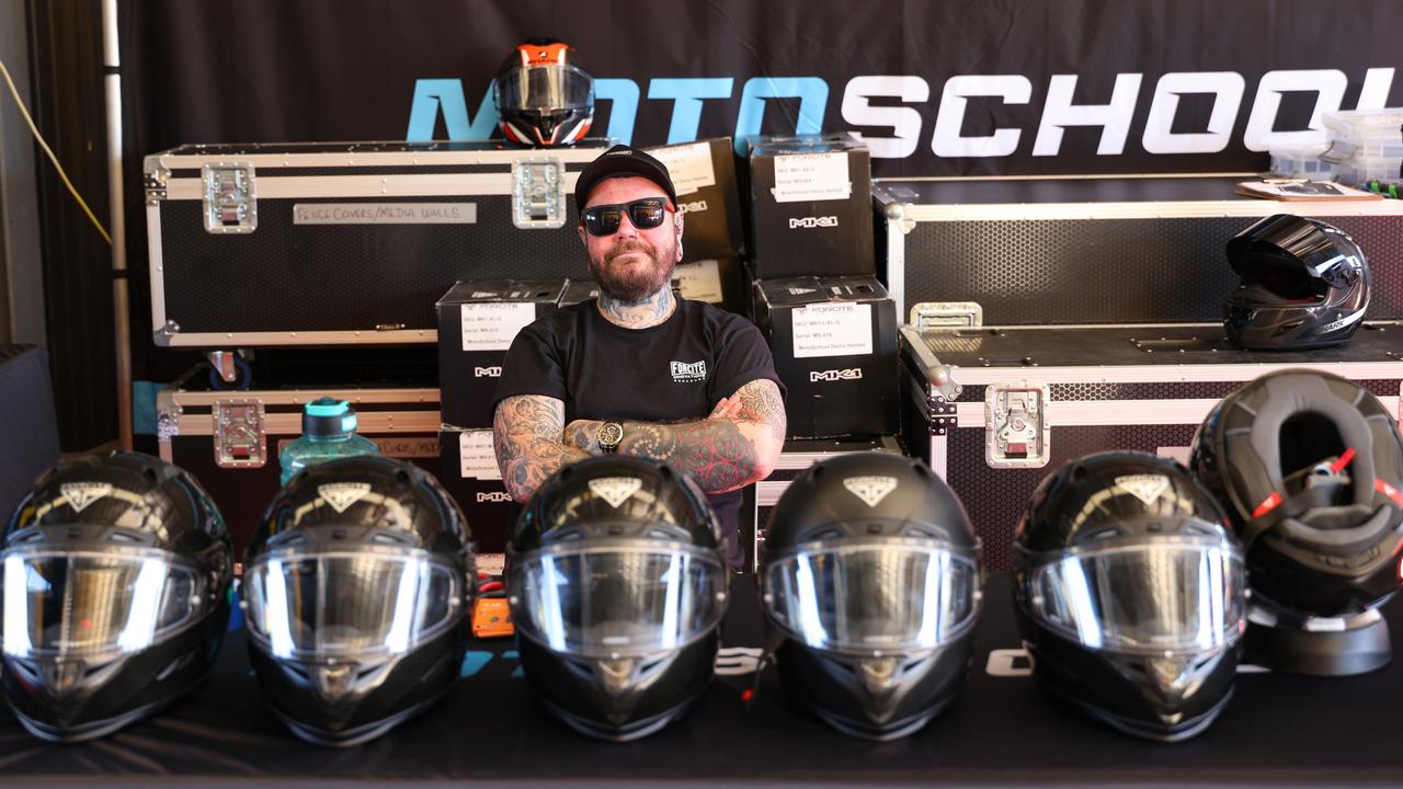 MotoSchool uses Forcite video helmets for rider training. Photo: MotoSchool/SDpics