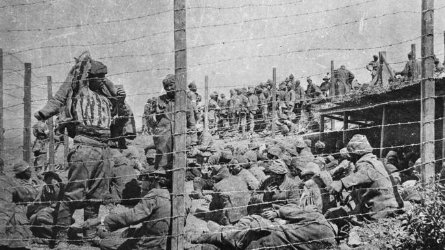 Turkish prisoners following the Battle of Lone Pine - a battleground also visited by Ms Rudd. Picture: Supplied.