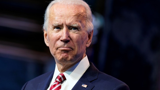 President Joe Biden is seen in November 2020 in Wilmington. Picture: AP Photo/Andrew Harnik