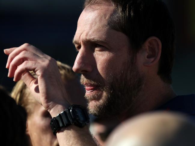 Northern Blues coach Josh Fraser called the game off after two quarters. Picture: Mark Dadswell/AAP