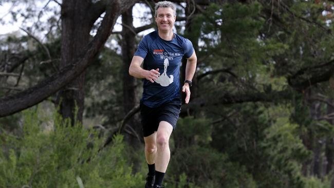 Montmorency firefighter Shayne Egan is ready to tackle the Melbourne Marathon. Picture: George Salpigtidis