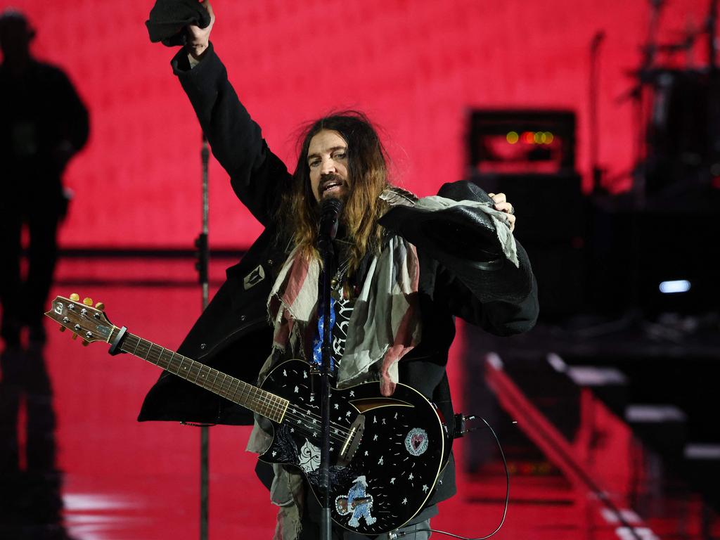 Billy Ray Cyrus performs during the Liberty Inaugural Ball on January 20. Picture: Joe Raedle/Getty Images/AFP