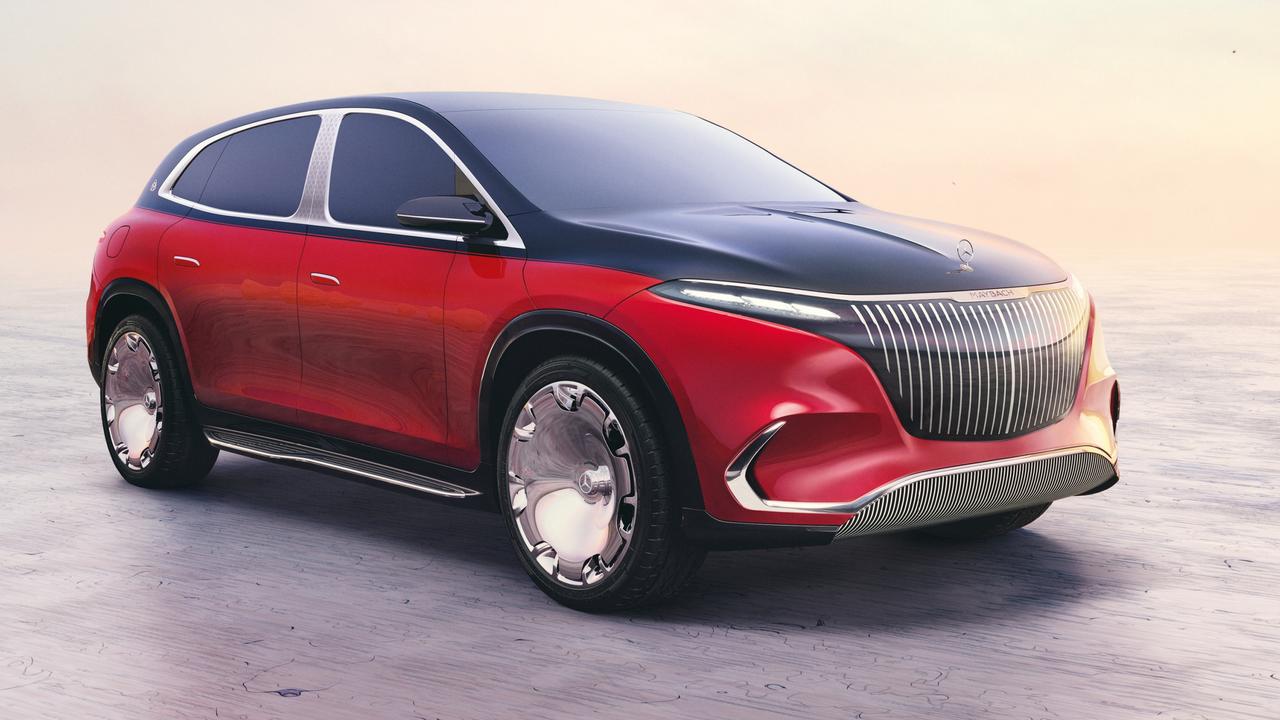 Merc previewed its big electric SUV with an ultra luxury Maybach concept.