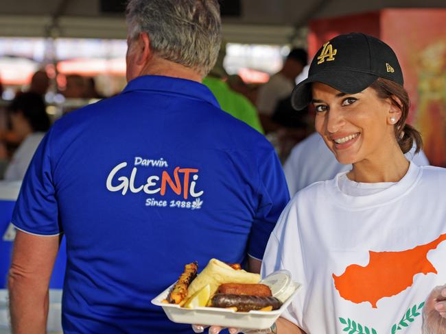 Valia Kambourakis at the Glenti Festival in Darwin Saturday, June 8, 2019.Picture: Keri Megelus