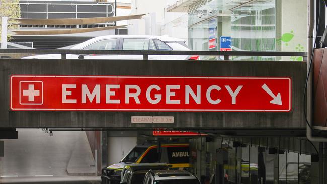 The Emergency entrance at the Royal Hobart Hospital.Picture: Linda Higginson