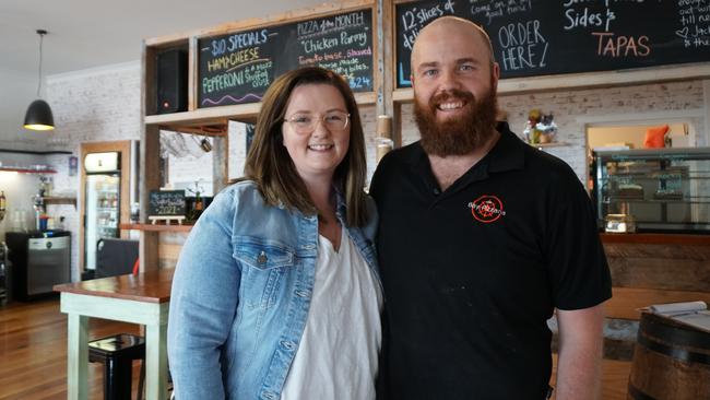 Owners of The Bay Pizzaria &amp; Cafe in Port MacDonnell Jason andAleena Jackson. Picture: Jessica Ball