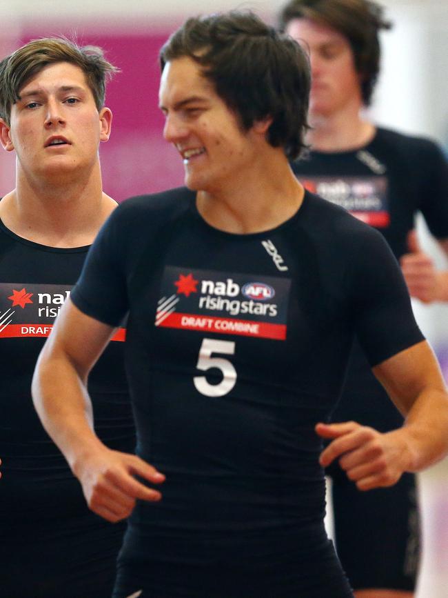 Matthew Nunn at the 2015 draft combine. Picture: Sarah Reed