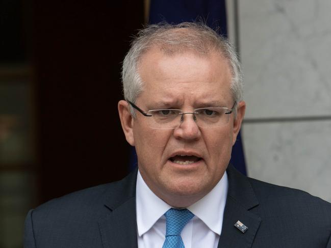 CANBERRA, AUSTRALIA - NCA NewsWire Photos JULY 08, 2020: The Prime MInister, Scott Morrison during a press conference at Parliamnet House. Picture: NCA NewsWire / Andrew Taylor