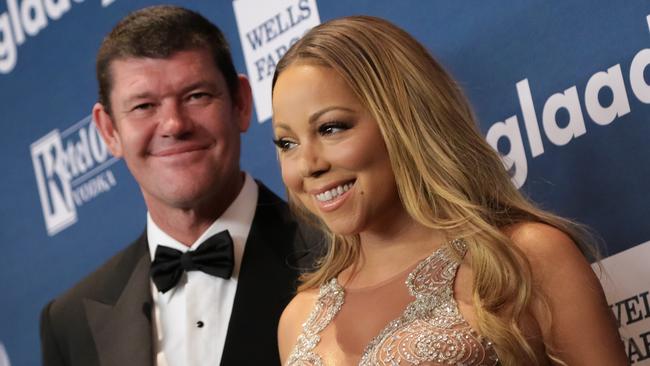 Mariah Carey and James Packer in New York in 2016.