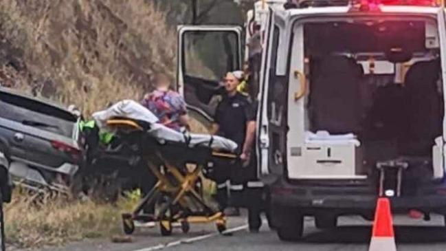 A woman was removed from a car following a single vehicle accident on Yeppoon-Rockhampton Rd in the Limestone Creek area about 7.30am on Monday, October 14.