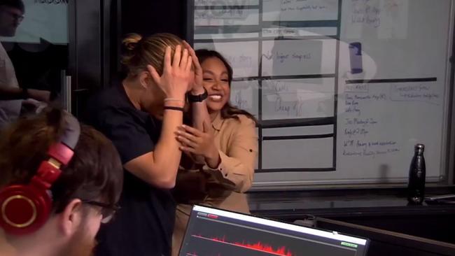 Jess and Woody hugged it out after the prank.