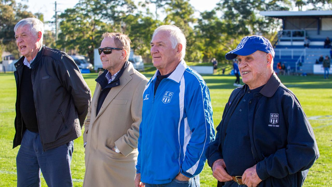 1969 Eastwood Players at TG Millner Sportsground in Eastwood, NSW. Saturday 13th July 2019. The club held a “Back to Eastwood Day” with players from the 1969 and 1999 teams present. (AAP IMAGE/Jordan Shields)