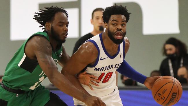 Derrick Walton Jr. in action for the Motor City Cruize of the NBA G League. Picture: Getty Images