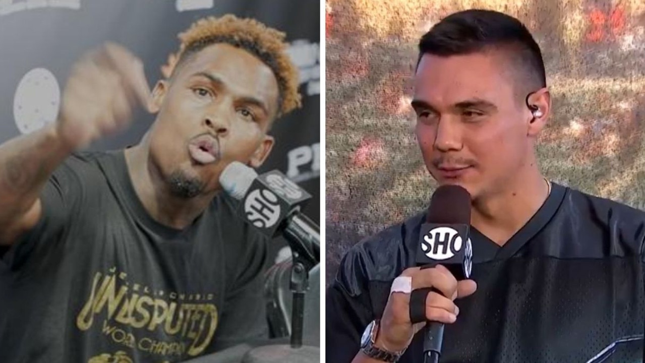 Jermell Charlo clearly doesn’t think much of Tim Tszyu. Photo: Fox Sports.