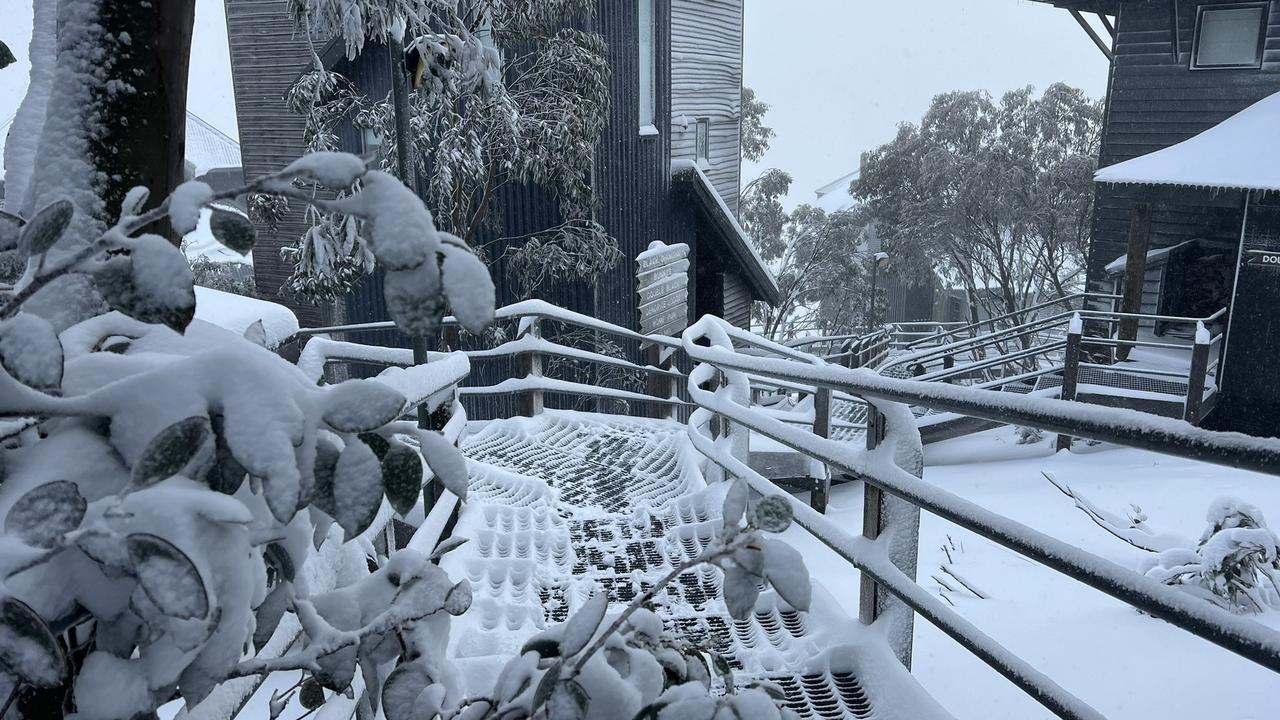 Mt Hotham received 27cm of snow earlier in the week. Picture: Twitter