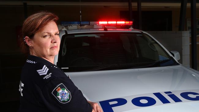 Sergeant Cary Coolican said the spooky season is upon us and the Cairns Police team have a message for the Far North community this Halloween season. PICTURE: BRENDAN RADKE