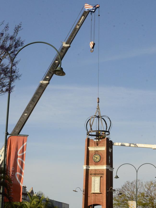 The crowning of the clocktower in Prince St is the traditional launch of the Jacaranda Festival. While festival events have been cancelled for 2020, the clocktower crowning will still take place thanks to support from Clarence Valley Council.