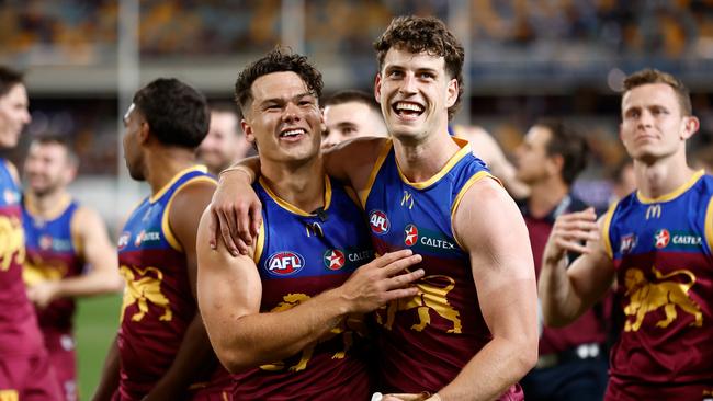 The Lions’ playing future remains unclear as the Gabba revamp approaches. (Photo by Michael Willson/AFL Photos via Getty Images)