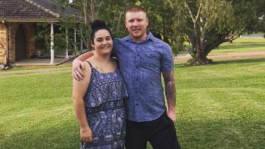 Sarah Soars, 24, with her fiancee Joshua Edge, 26