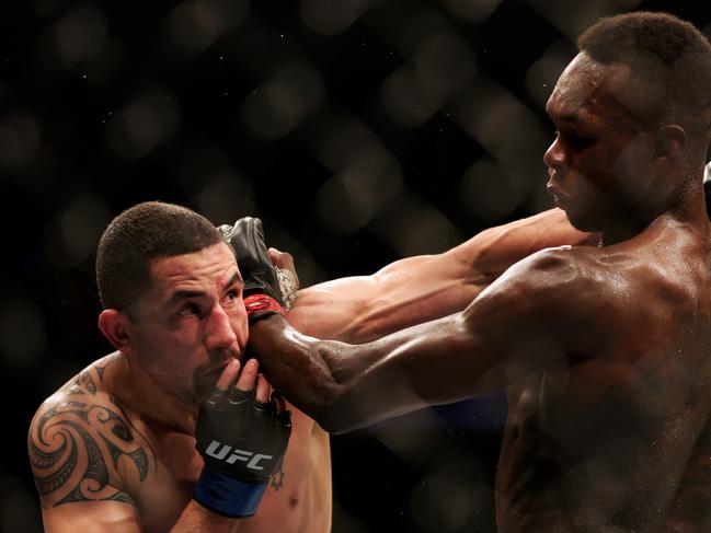 Robert Whittaker is chasing a trilogy fight against Adesanya. Picture: Carmen Mandato/Getty Images