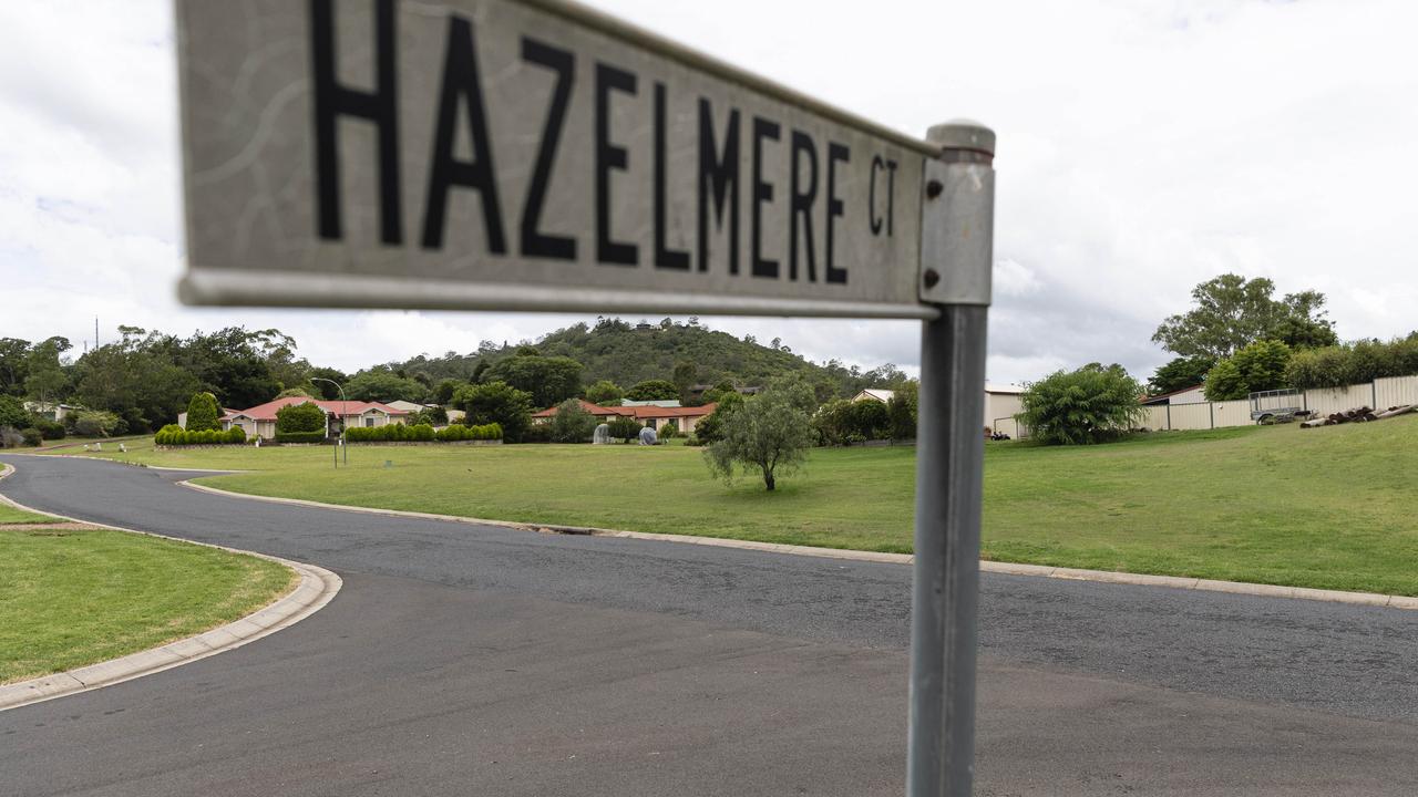 The scene near Hazelmere Court and Windermere Drive in Hodgson Vale where a man in his 50s was struck by a car resulting in life threatening head injuries, Thursday, January 2, 2025. Picture: Kevin Farmer