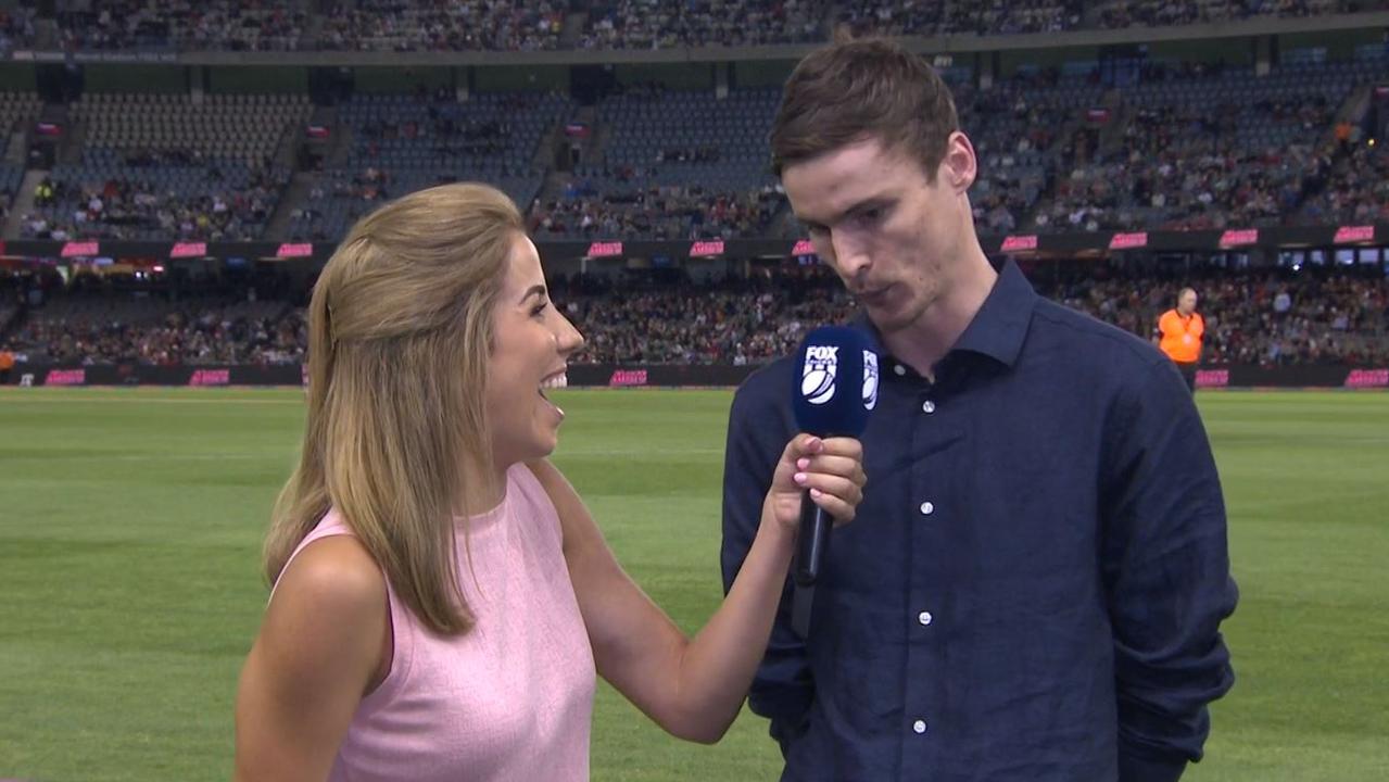 Chris Young had Fox Cricket's Kath Loughnan in stitches. Imagine what he'll be like in commentary!