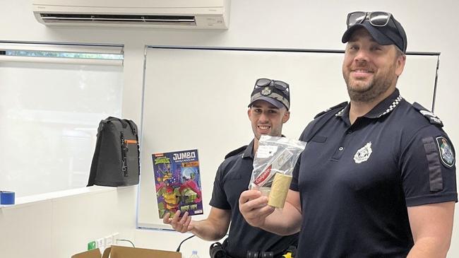 Mount Isa DDCC and Burketown Police thanked a group of QPS officers from Gatton, who have donated more than 300 support packages including toiletry items, for vulnerable persons displaced by the flood emergency. Picture: Supplied