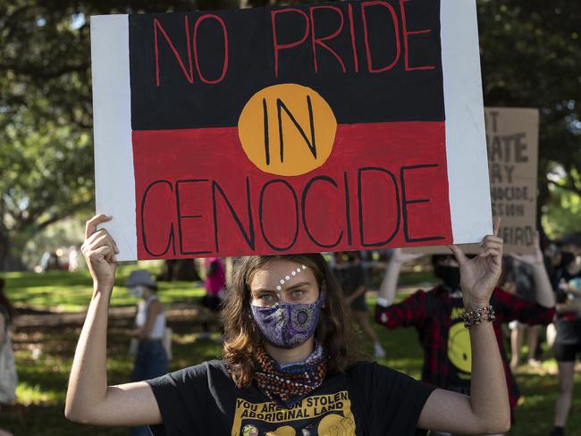 Australia Day has been marked by protests across major cities. Picture: Brook Mitchell / Getty Images