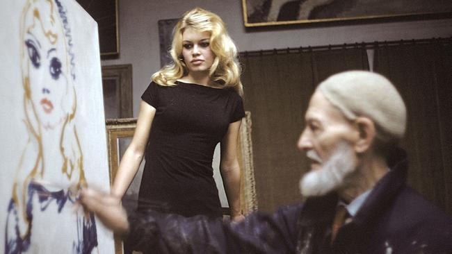 Striking ... Kees van Dongen paints a pouting Brigitte Bardot. Pic: Supplied: Paris Match magazine