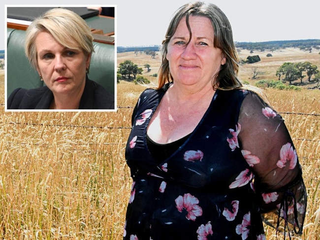 Indigenous historian and activist Lisa Paton, and Environment Minister Tanya Plibersek, inset. Picture: