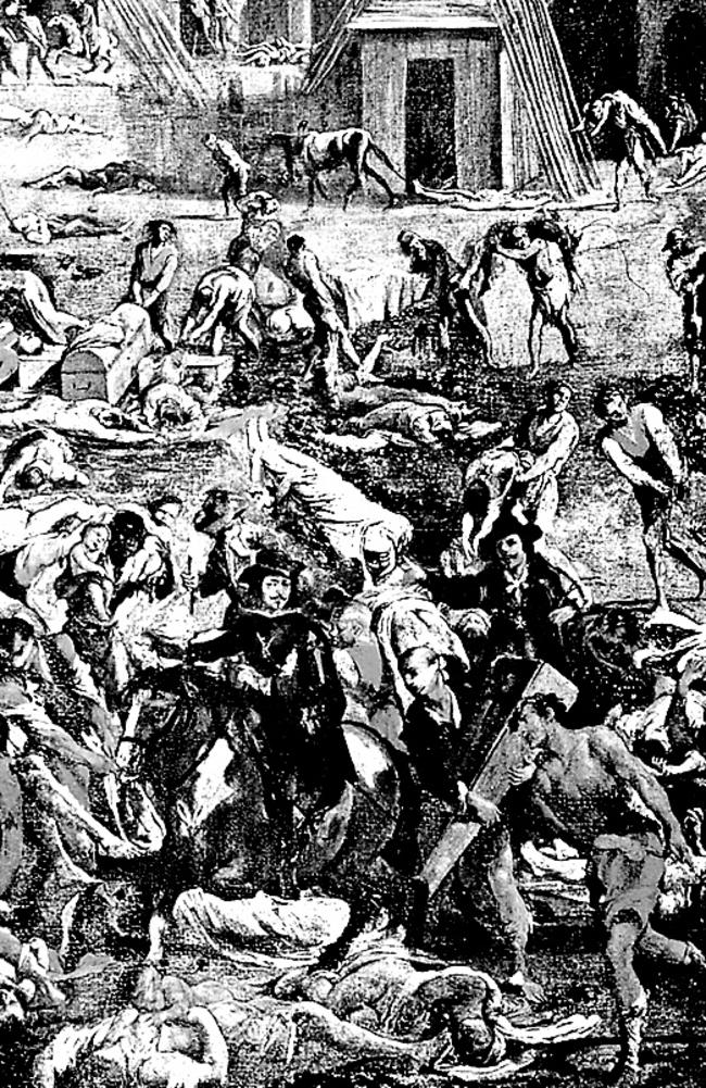 The ‘Black Death’ bubonic plague of the 14th century killed up to 60 per cent of the population of Europe, the Middle East and Africa.