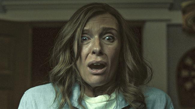 Toni Collette losing it in Hereditary. Picture: AP