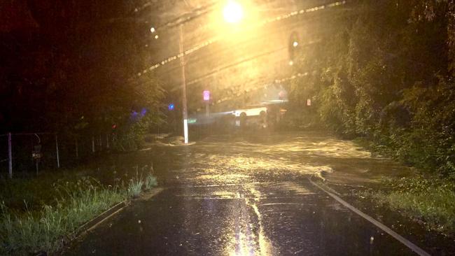 Multiple roads have been closed on the coast because of the persistent rain. Picture: Fire &amp; Rescue NSW