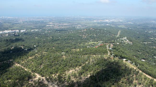 Aerials of the proposed Pacific View Estate at Worongary. Pics Tim Marsden