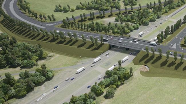 An artist impression of the Spring Farm Parkway that will provide a direct passage between Spring Farm and the Hume Highway, courtesy of a 6km link road from the Camden Bypass. Picture: Transport for NSW