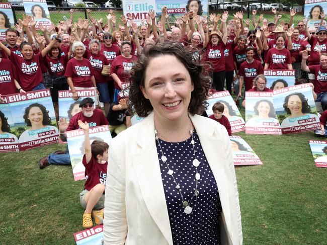 Dickson Decides unveil their independent candidate Ellie Smith to run against Peter Dutton in Dickson at a community launch in Bunya. Picture: Liam Kidston