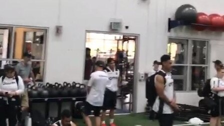 The Kiwis squad toured the Denver Broncos training facilties and were in awe of the multi-million dollar complex. Picture: Instagram