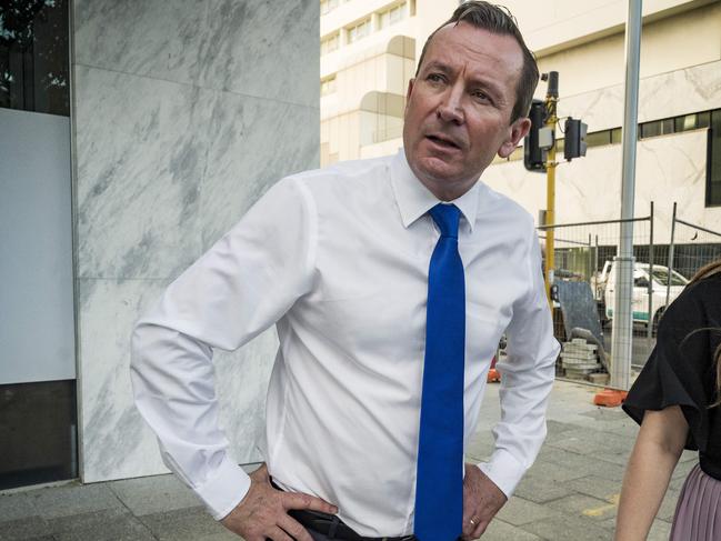 Premier Mark McGowan said genomic testing had detected the Brazilian strain. Picture: NCA NewsWire/Tony McDonough