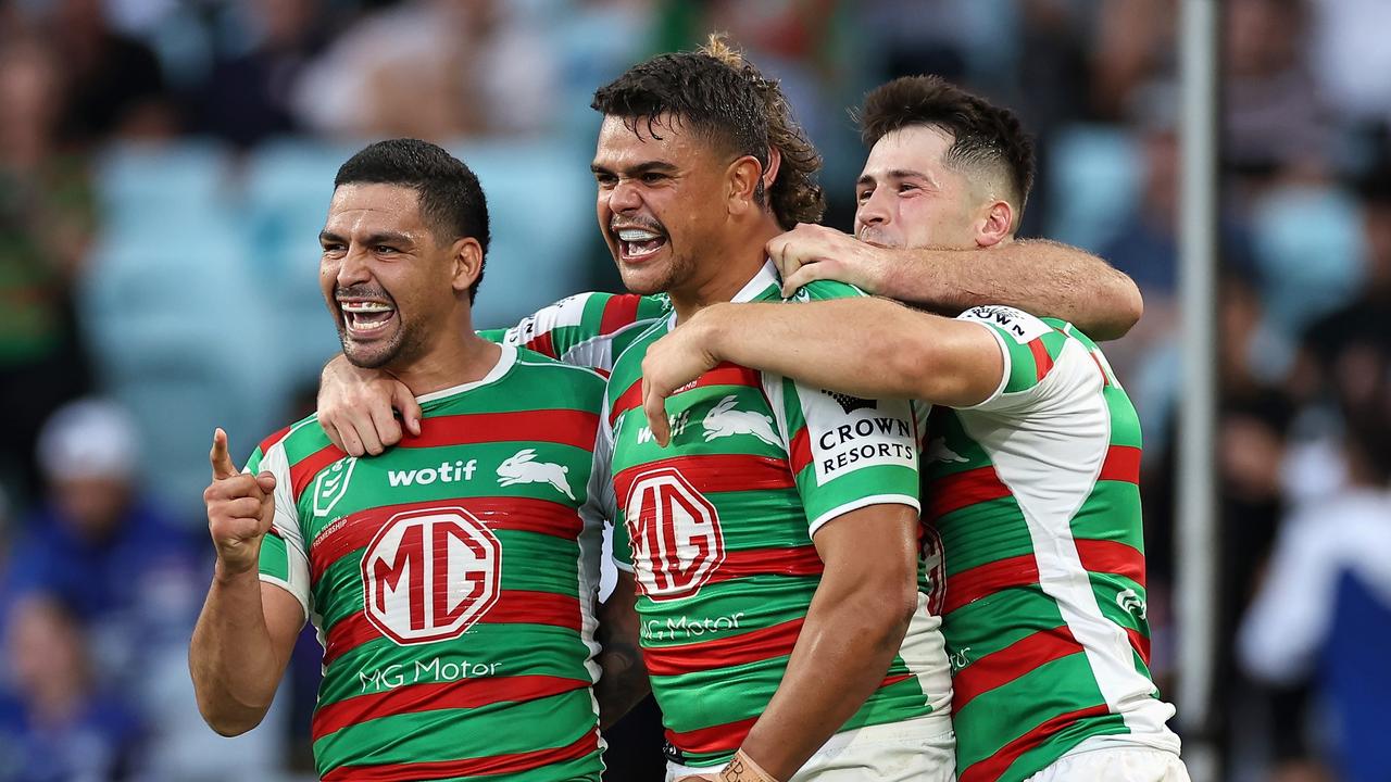 Cody Walker insists he and teammate Latrell Mitchell don’t receive preferential treatment from people at the Rabbitohs. Picture: Cameron Spencer/Getty Images