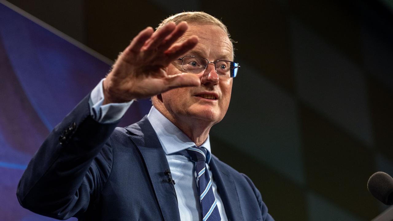 RBA Governor Philip Lowe at the National Press Club. Picture: Gary Ramage