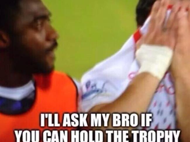 Another meme at the expense of Kolo Toure and Luis Suarez.