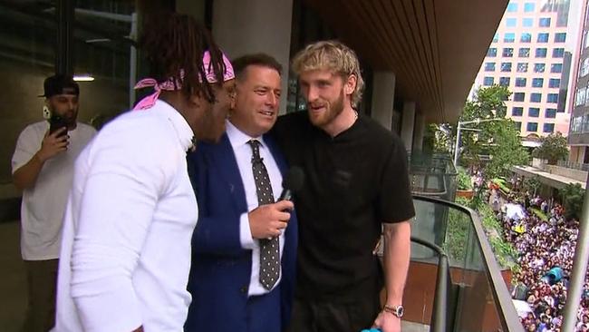 Fans went nuts for Logan Paul and KSI. Picture: Today/Channel 9