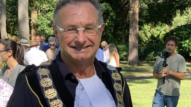 Coffs Harbour mayor Paul Amos at the botanic gardens before council’s first meeting on February 10. Picture: Janine Watson