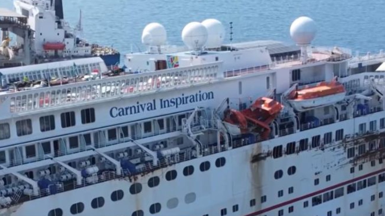 The Carnival Inspiration has been virtually untouched since its final ever voyage. Picture: Credit: YouTube- Exploring the Unbeaten Path