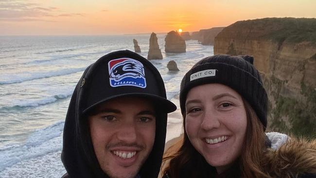 The motocross community has rallied behind a beloved South Burnett racer and coach, Joel Evans, raising hundreds of thousands of dollars to support his long-time partner and their unborn son in the wake of his tragic and sudden passing. Picture: Instagram