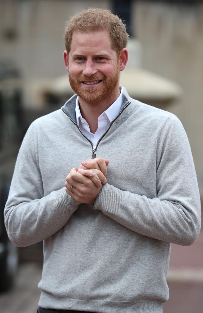 Prince Harry won a legion of fans after his excited announcement to the world Meghan Markle had a baby boy. Picture: Steve Parsons/WPA Pool/Getty Images