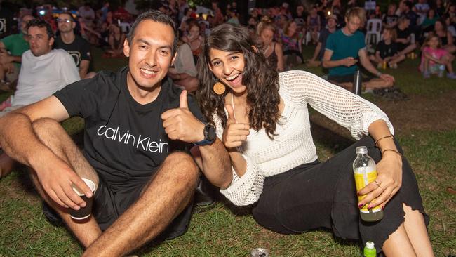 Marina Matinez and Adrian Gomez at the Northern Land Council 50 Year Anniversary Concert in State Square, Parliament House, Darwin. Picture: Pema Tamang Pakhrin